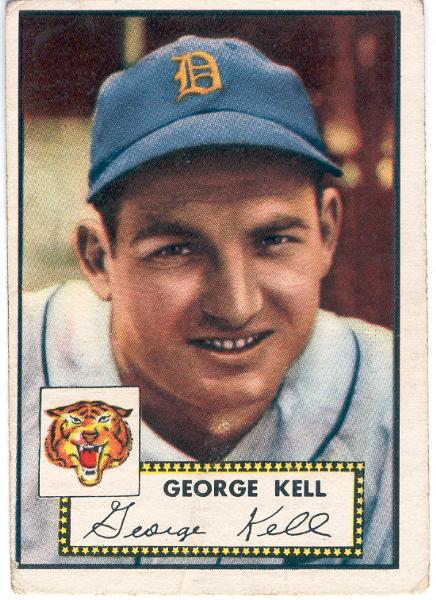 1952 Topps Bb- #246 George Kell, Tigers