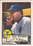1952 Topps Bb- #305 Paul Richards, White Sox