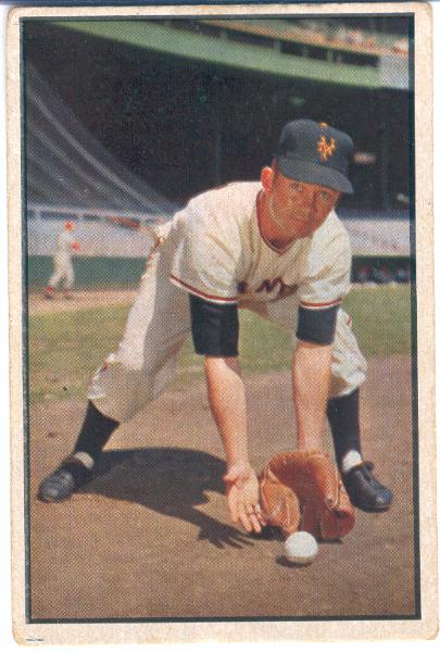 1953 Bowman Bb Color- #1 Davey Williams, Giants