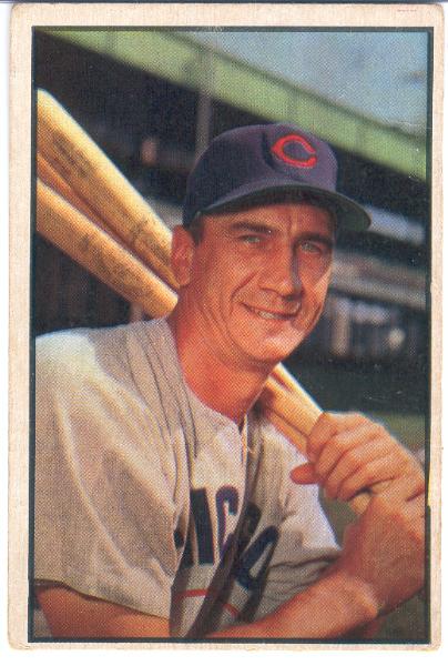 1953 Bowman Bb Color- #48 Hank Sauer, Cubs