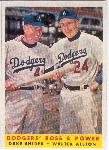 1958 Topps Bb- #314 Duke Snider/Walter Alston
