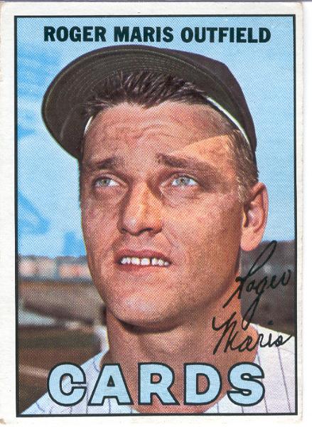 1967 T Bb- #45 Roger Maris 