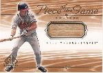 2001 SP Game Bat Edition Bb- Piece of the Game- #GM Greg Maddux, Braves