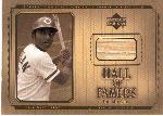 2001 Upper Deck Hall of Famers Bb- Game Bat- #B-JMo Joe Morgan, Reds