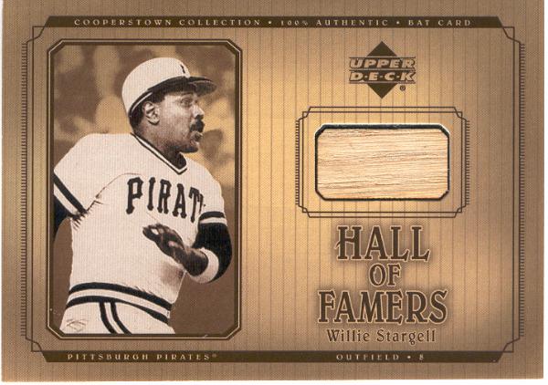 2001 Upper Deck Hall of Famers Bb- "Game Bat"- #B-WS Willie Stargell, Pirates