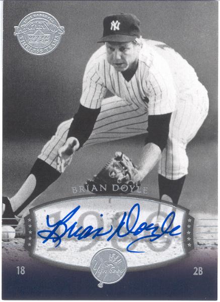 2004 UD Legends Timeless Teams Bb- "Autographs"- #185 Brian Doyle, Yankees