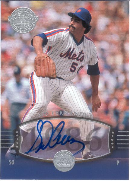 2004 UD Legends Timeless Teams Bb- "Autographs"- #264 Sid Fernandez, Mets