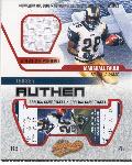 2003 Fleer Authentix Ftbl.- Jersey Authentix Ripped- #JA-MF Marshall Faulk, Rams