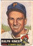 1953 Topps Bb- #191 Ralph Kiner, Pirates