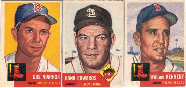 1953 Topps Bb- 3 Diff.