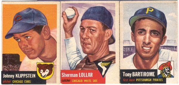 1953 Topps Bb- 3 Diff.