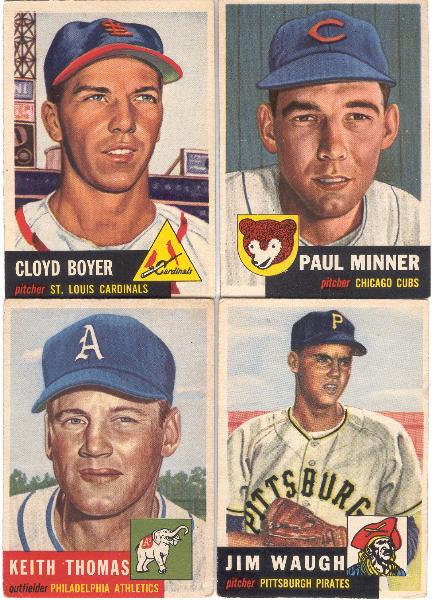 1953 Topps Bb- 4 Diff.