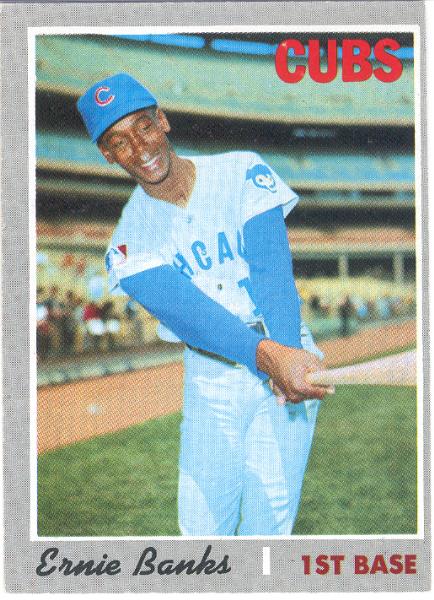 1970 Topps Bb- #630 Ernie Banks- Hi#- 