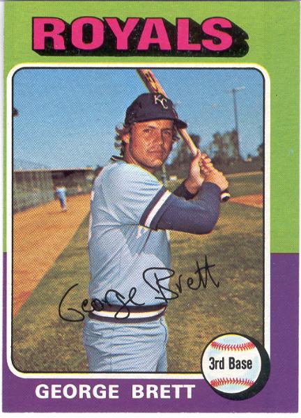 1975 Topps Bb- #228 George Brett RC