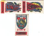 1961 Topps “Flocked Stickers” - 3 Diff.