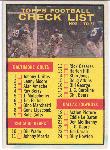1961 T Fb- #67 Checklist