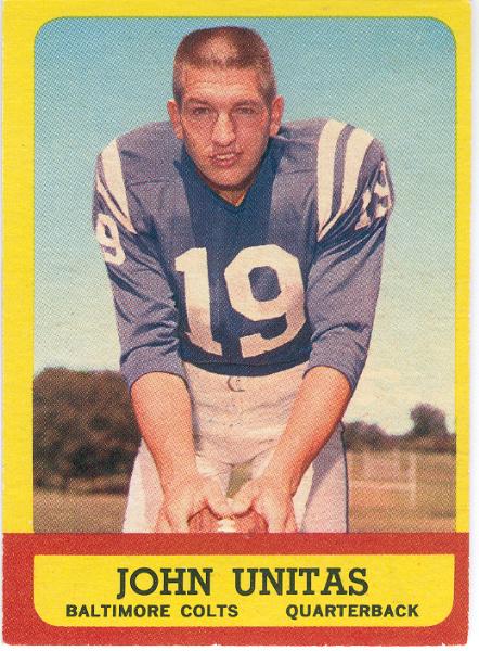 1963 T Fb- #1 John Unitas, Colts
