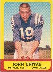 1963 T Fb- #1 John Unitas, Colts