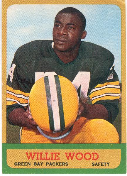 1963 T Fb- #95 Willie Wood, Packers RC