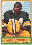 1963 T Fb- #95 Willie Wood, Packers RC