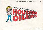 1967 Topps Comic Pennant- #15 Houston Oilers