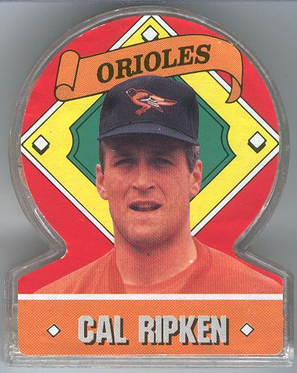1991 Topps Stand-Ups Plastic Candy Dispensors- TOUGH Clear Version! #28 Cal Ripken Jr., Orioles