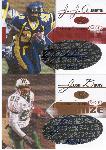 2005 Sage Ftbl.- 2 Diff. Autographs- Red #A2 J.J. Arrington(Cal #529/650) & Bronze #A12 Josh Davis(Marshall #269/440)