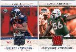 2005 Upper Deck Rookie Debut Ftbl.- 2 Diff. Jersey Cards