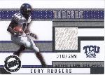 2006 Press Pass Ftbl.- Game Used Jerseys Silver- #JC/CR Cory Rodgers, TCU- #10/299