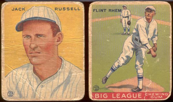 1933 Goudey Bb- 2 Cards