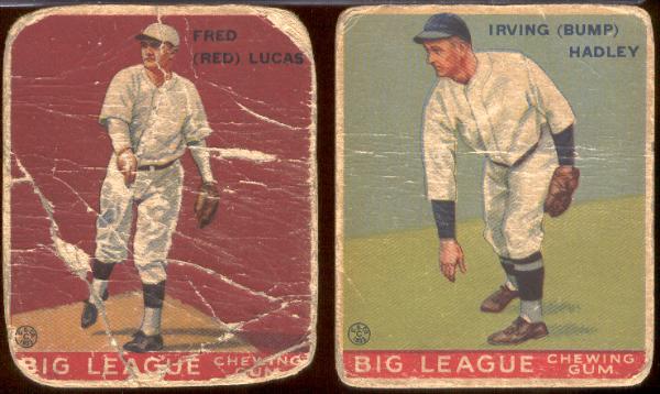1933 Goudey Bb- 2 Cards
