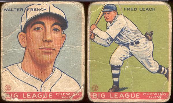 1933 Goudey Bb- 2 Cards