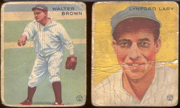 1933 Goudey Bb- 2 Cards