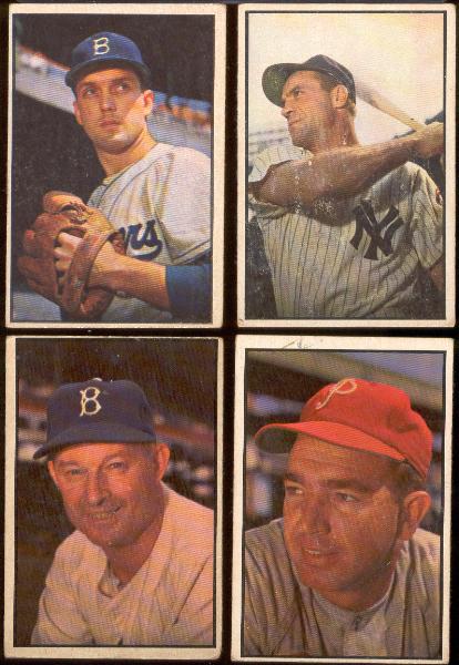 1953 Bowman Baseball Color- 4 Diff.