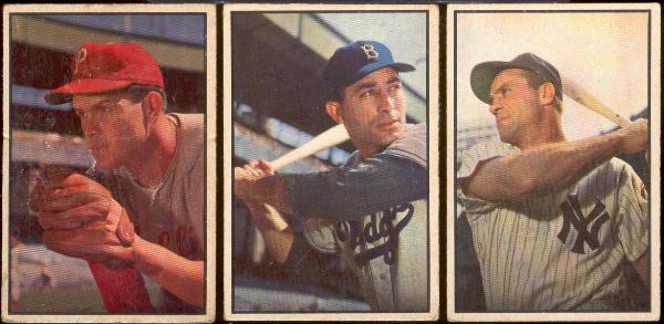 1953 Bowman Baseball Color- 3 Diff.
