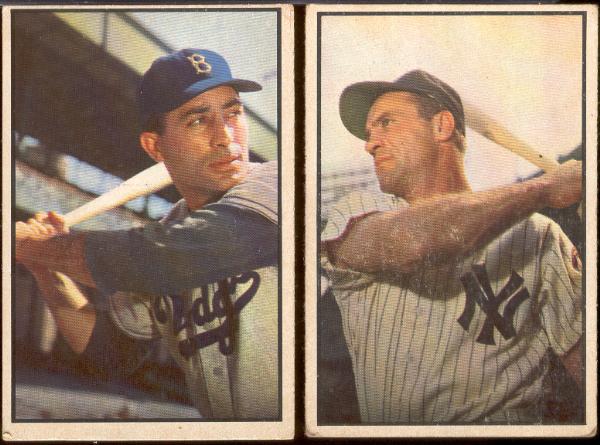 1953 Bowman Baseball Color- 2 Diff.