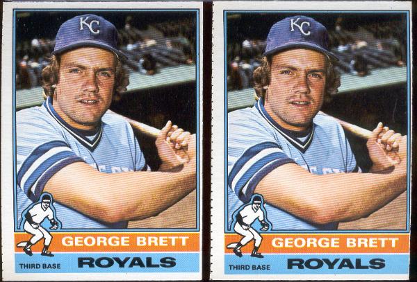 1976 O-Pee-Chee- #19 George Brett- 2 Cards