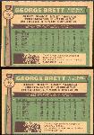 1976 O-Pee-Chee- #19 George Brett- 2 Cards