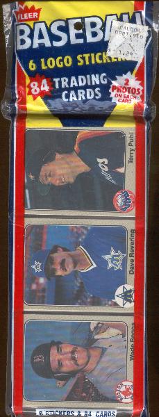 1983 Fleer Baseball- 1 Unopened Super Rack Pack- with Wade Boggs Rookie on Top!