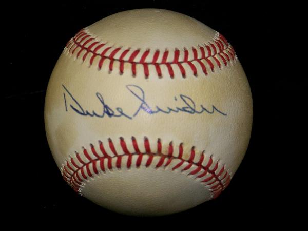 Duke Snider Autographed Official NL Giamatti Baseball