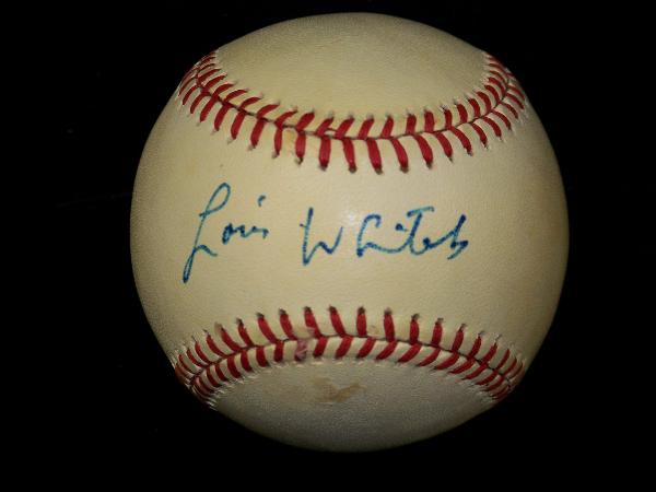 Lou Whitaker Autographed Official AL Bobby Brown Baseball