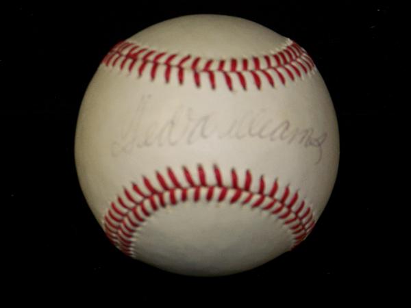 Ted Williams Autographed Official AL Bobby Brown Baseball