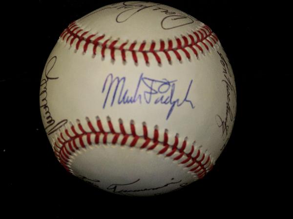 1991 Former Detroit Tigers softball game v. Toledo Tussels- 13 Signatures on Official AL Bobby Brown Baseball