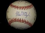 1991 Former Detroit Tigers softball game v. Toledo Tussels- 13 Signatures on Official AL Bobby Brown Baseball
