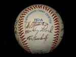 1991 Former Detroit Tigers softball game v. Toledo Tussels- 13 Signatures on Official AL Bobby Brown Baseball