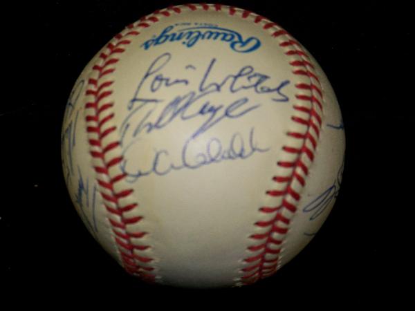 1992? Detroit Tigers Spring Training Official Bobby Brown AL Baseball- Signed by 11 players