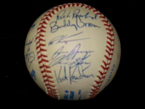 1994 Detroit Tigers Spring Training Official Bobby Brown AL Baseball- Signed by 16 players