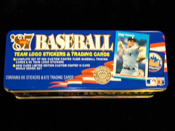 1987 Fleer Glossy Bsbl.- 1 Complete Glossy Set of 672 Cards in Tin