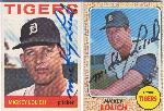 Mickey Lolich- 2 Autographed Cards