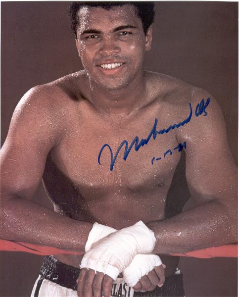 Muhammad Ali Autographed Color 8 x 10